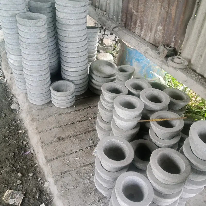 Cobek batu asli 1 set ukuran 22.cm cobek bubut 2