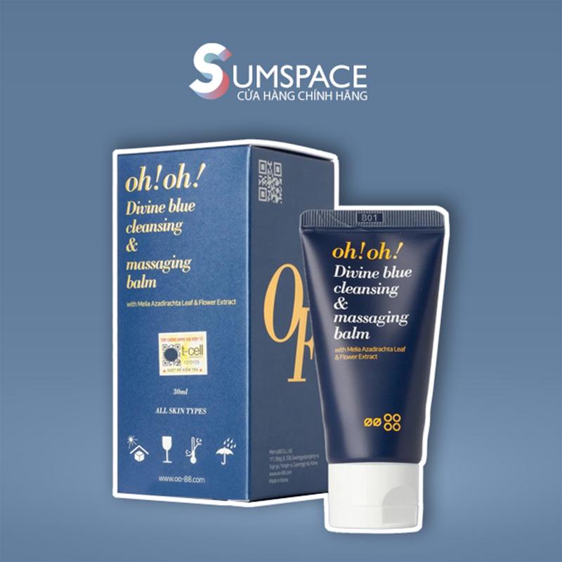 [SUM SPACE] [CÔNG TY] Sáp Tẩy Trang oh!oh! Divine Blue Cleansing & Massaging Balm with Melia Azadirachta Leaf & Flower Extract - 30ml