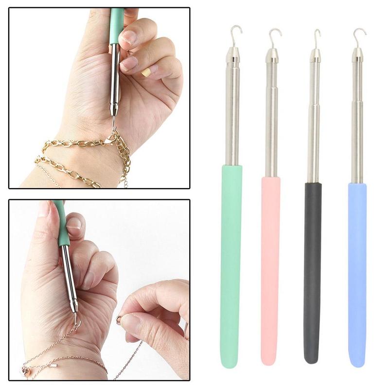 Product Introduction of 1PC Bracelet Helper Tool Hook Easy Wearing Tool Aid Assistance Metal Portable Bracelet Buddy Fastening Helper 37