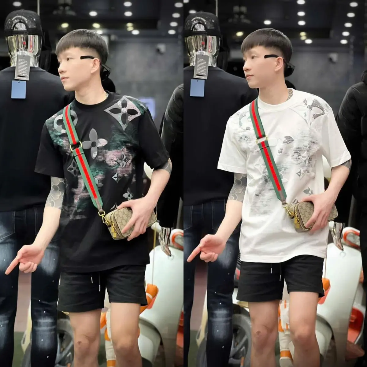 Áo thun nam Unisex cổ tròn phối viền bo in dập nổi họa tiêt siêu đẹp thun cotton co giãn thoáng mát ,thấm mồ hôi tốt phong cách hottrend Menswear