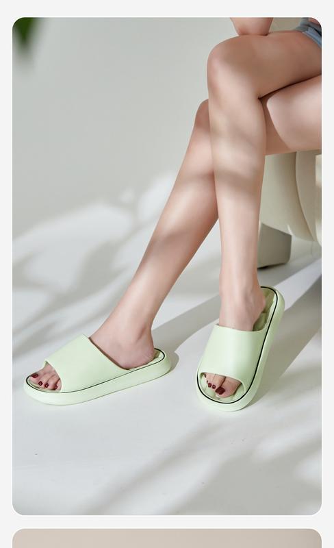 Product Introduction of Bathroom Water Seepage Super Soft Sole Home Slippers Women Cloud Slippers Eva Indoor Sandals Non-Slip Flip Flop Men Slippers 12