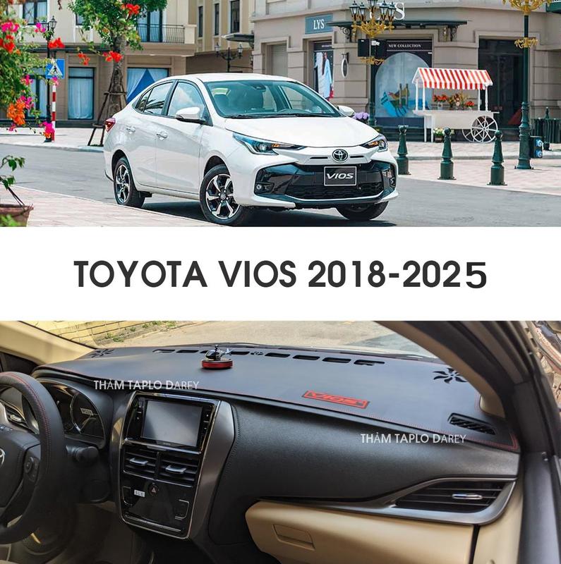 (VIOS) Thảm taplo vios tất cả các đời nhung, da carbon, da vân gỗ, nhung tuyết