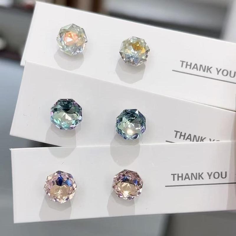 Hoa Tai Zircon Hoa Hồng Tám Mặt Siêu Sáng Bóng, Đinh Tán Xương Tai, Dành Cho Phụ Nữ, Zircon Nhiều Mặt Mới, Cao Cấp Và Tinh Tế, Hoa Tai Dễ Phối Đồ Được Thu Thập Bởi 35.000 Người Vào Năm 2025 0