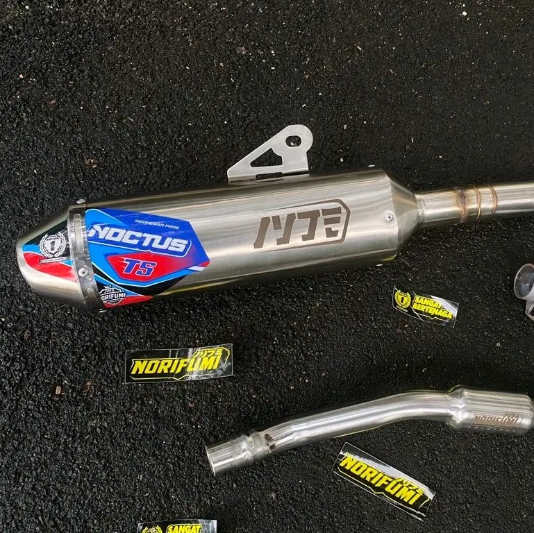 Knalpot Norifumi Noctus T5 KLX CRF150 WR155 Glass Asli