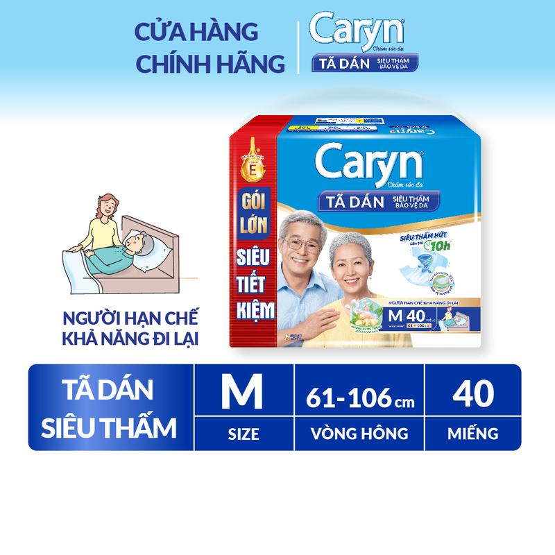 Caryn Tã dán M40 siêu thấm dành cho người hạn chế khả năng đi lại