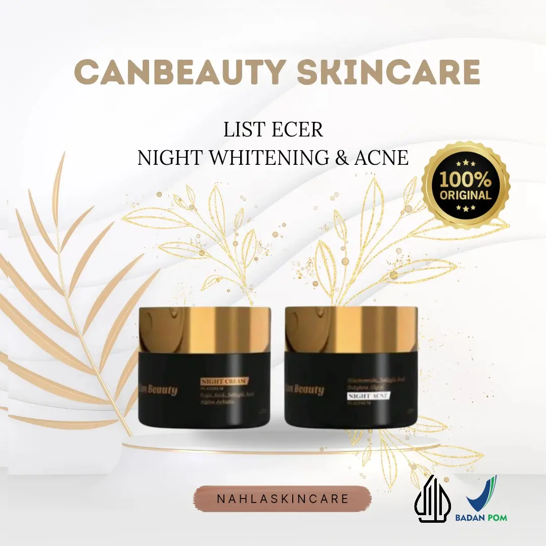[ FREE GIFT ] CAN BEAUTY SKINCARE NIGHT CREAM WHITENING / ACNE