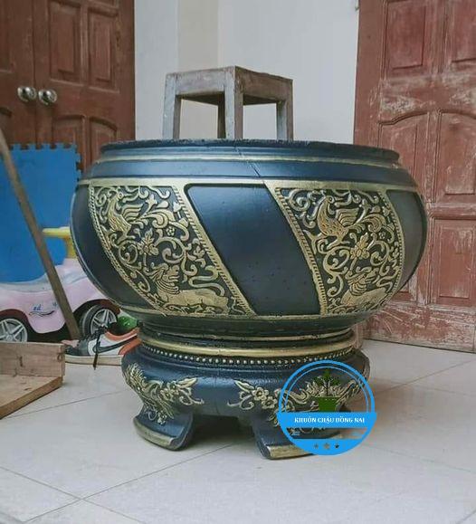 Khuôn đúc chậu cảnh abs Tròn chum 66 và chân đôn