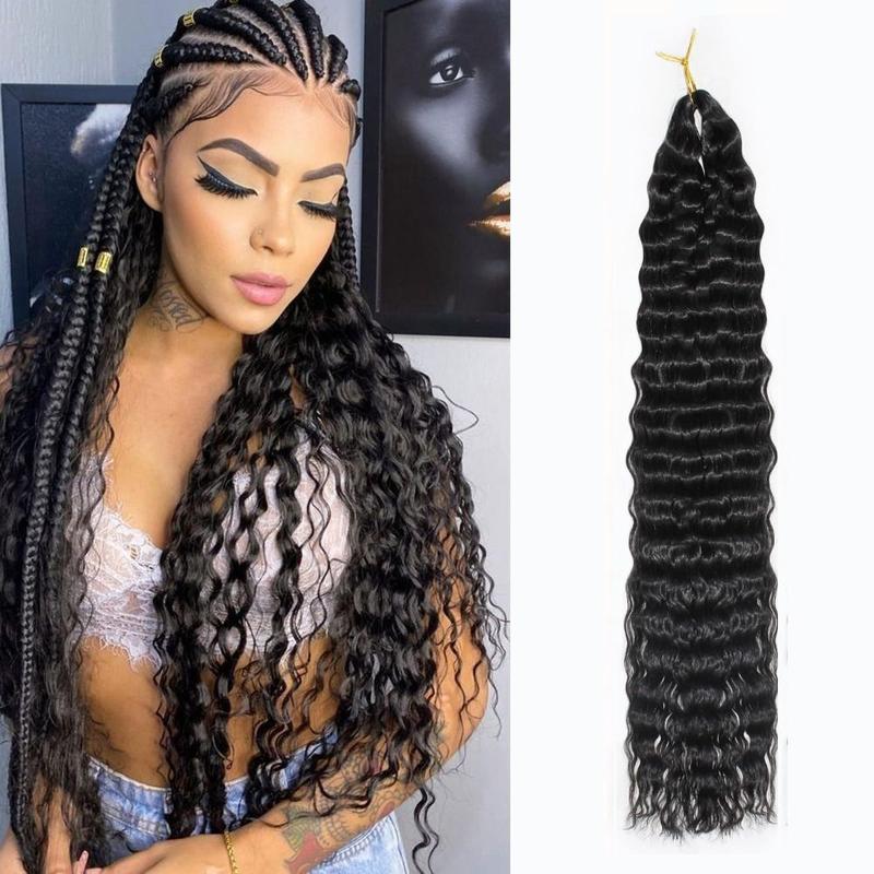 Product Introduction of FA TRENDY DIY Ombre Deep Twist Crochet Hair Afro Curls Natural Synthetic Crochet Hair Curly Long Crochet Braiding Hair Extensions American 9