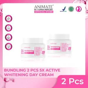 Bundling 2 Pcs Animate 5x Active Whitening Day Cream 10 gr