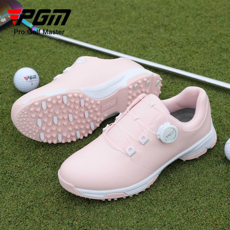 [PGM] Golf Shoe Women's Summer Waterproof Microfiber Shoes Non-Slip Spike Bottom Sports Golf Women's Shoes Xz348 2