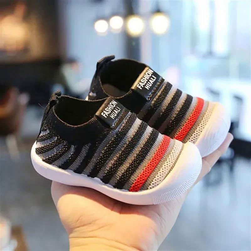 Product Introduction of Anti-skid toddler shoes, comfortable for kids and babies, for girls and boys, solid color, fashion, breathable mesh shoes, soft soles, lightweight shoes, shoes socks, for 0-2 years soft sole shoes 14