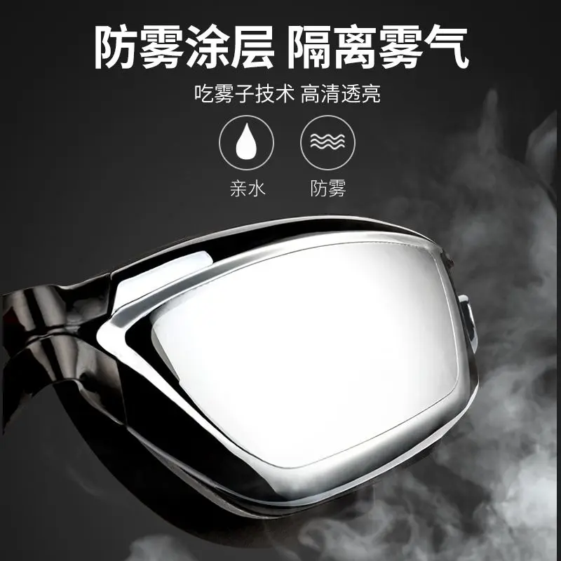 Kính Bơi, Khung Lớn, Chống Thấm Nước, Chống Sương Mù, Mạ Điện, Độ Nét HD, Dành Cho Nam Và Nữ, Thích Hợp Cho Người Lớn Và Trẻ Em, Kính Mắt Cá Thiết Bị Thích Hợp Để Lặn, 2024 4