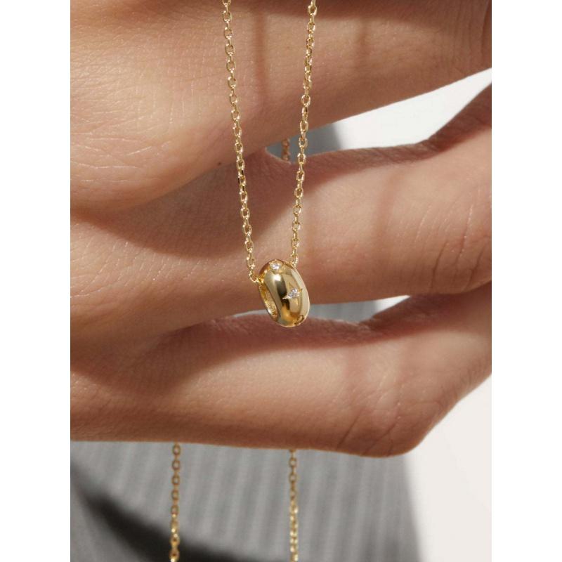 Product Introduction of European and American Niche Ins Element Necklace Small Circle Ring Pendant  Clavicle Chain Women's Fashion 7