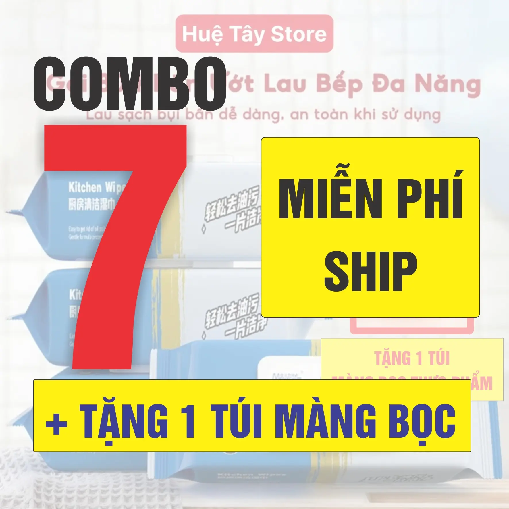 COMBO 7 BỊCH + TẶNG 1 TÚI MÀNG BỌC THỰC PHẨM