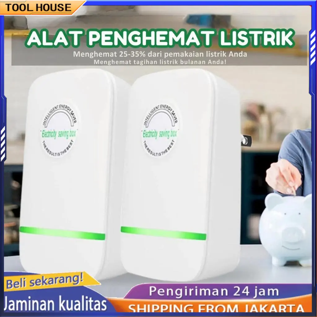 2025 Penghemat Listrik PLN Electric Saver / Electricity Saving Box Alat Hemat Daya kWh Soft Start Tagihan Pulsa Token / Bulanan