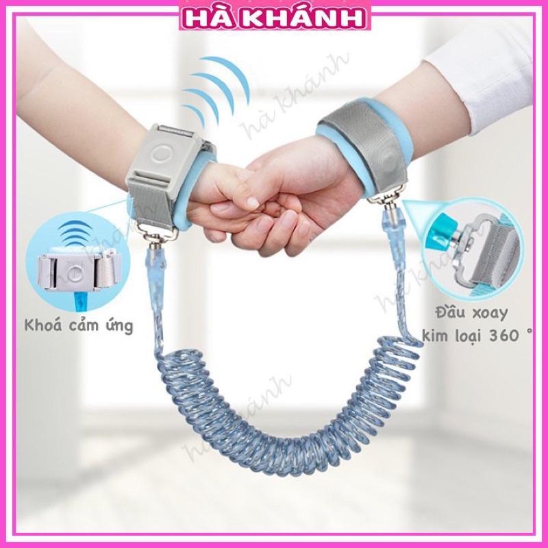 Dây Đai Chống Lạc Cho Bé, Dây Dắt Trẻ Em Đi Dạo Chống Đi Lạc Lõi Thép, Chống Xoắn, Có Khóa Cảm Ứng An Toàn