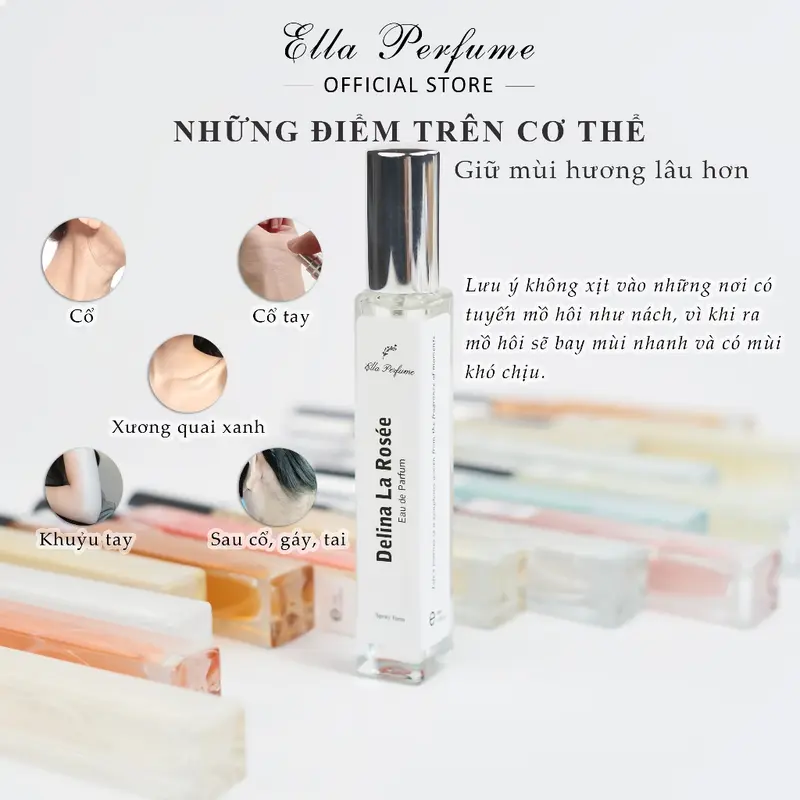 Nước Hoa Nữ Chính Hãng ELLA PERFUME Delina La Rosee / Delina / Valaya - Hương Thơm Dịu Dàng, Gợi Cảm, Sang Trọng 6
