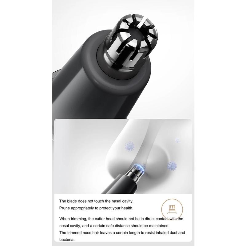 Product Introduction of Electric Nose Hair Trimmer, Charging Ear Hair Repairman, Magnetic Suction Blade, Detachable, Water Washable 23