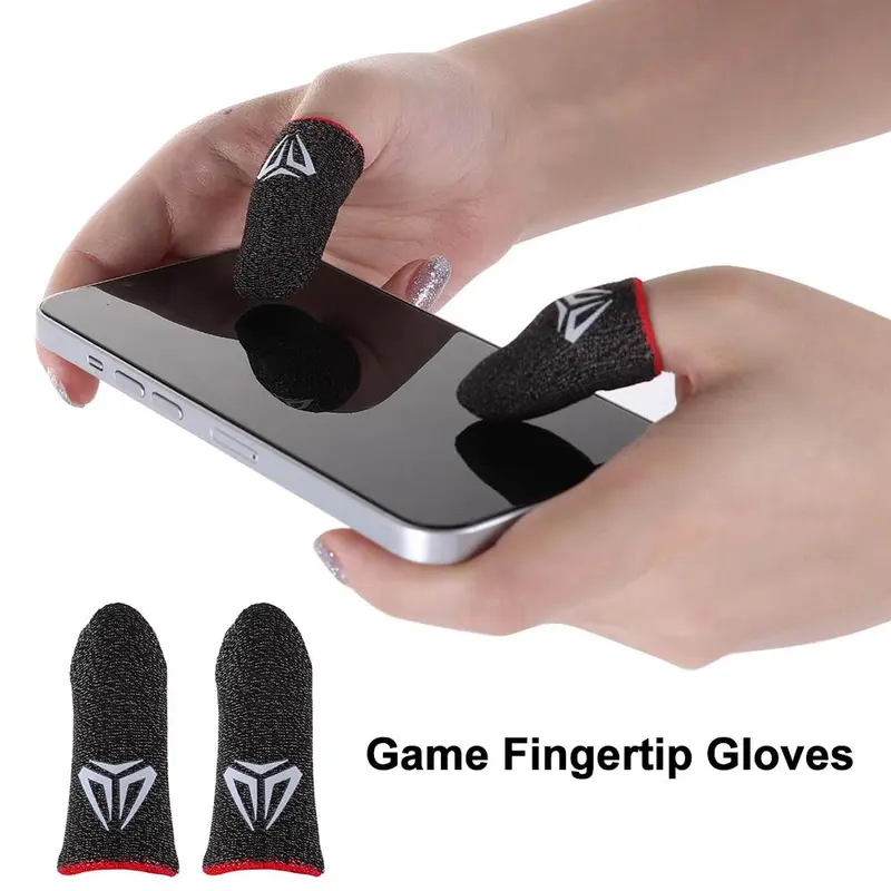 Vỏ chống Mồ Hôi dành cho game thủ, 1 đôi, Găng tay đầu ngón tay cho trò chơi, Chống trượt, Tương thích với màn hình cảm ứng 0