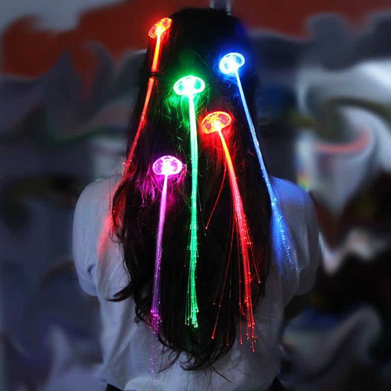 Jepit Rambut LED jepit Korea lucu  Jepit lampu LED hairclip anak karakter Baru Led Pakaian Jelly Kartun Led Berkedip Rambut Klip Warna Menyala Bobby Jepit Rambut Bros Gaun Pesta Dekorasi LED Kartun Rambut Klip Flashing Light Up Headwear 7