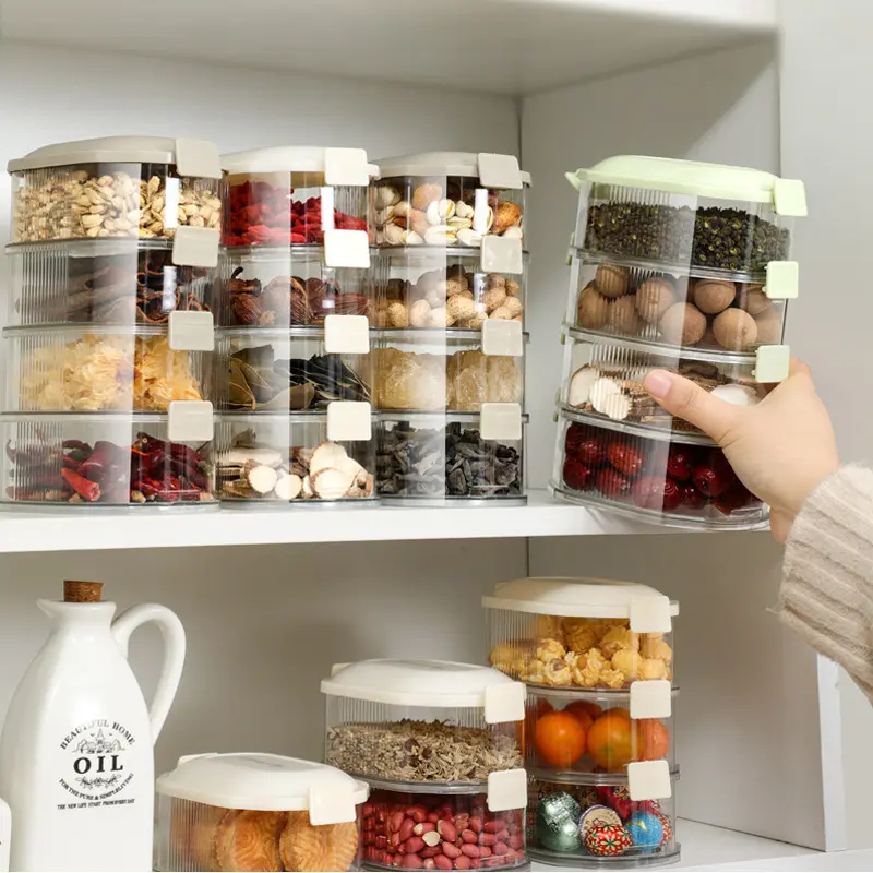 Kitchen Spice Storage Box - Onion & Ginger Fresh-Keeping Container ...