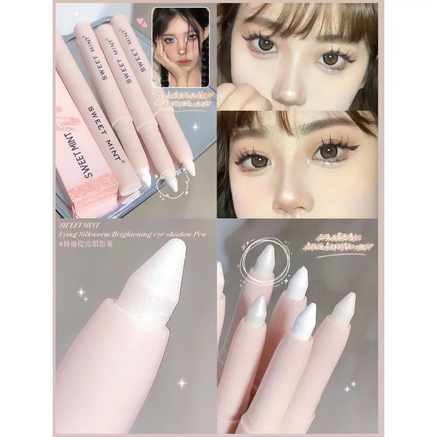 Bút chì bắt sáng 15 MÀU SWEET MINT Kẻ nhũ mắt và bọng mắt