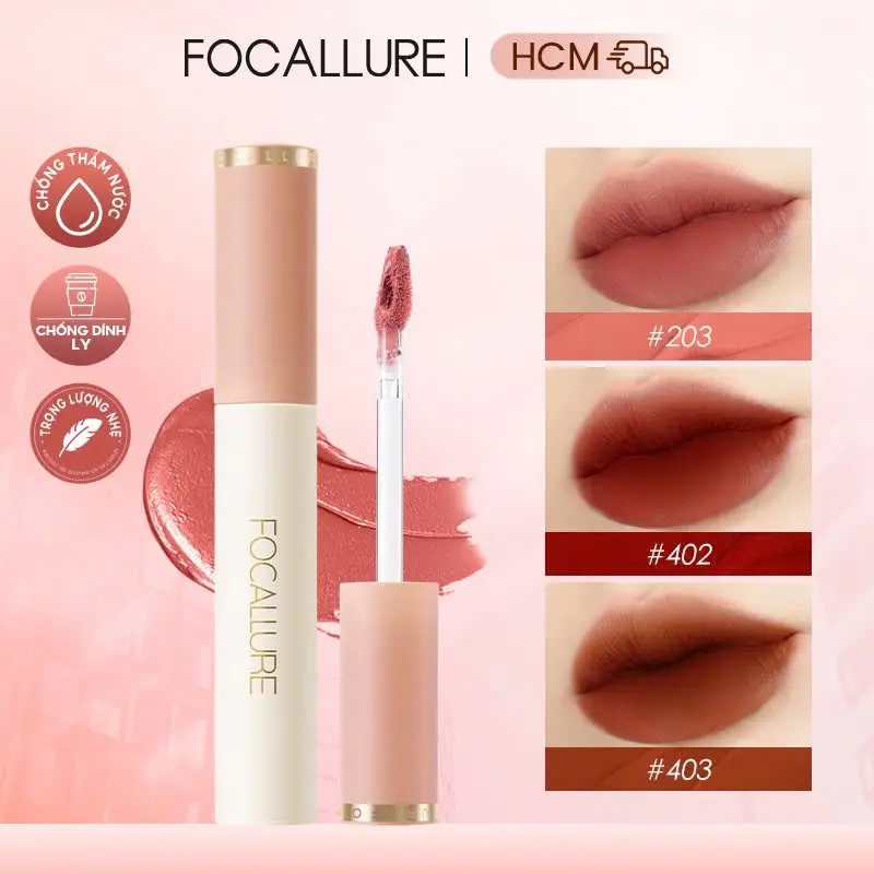 Focallure Son kem lì không khô môi chống thấm nước Mỹ Phẩm Cosmetic Trang Điểm Nữ Son Môi Women 2