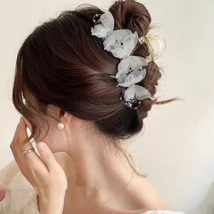 Kẹp Tóc Càng Cua Lớn, Sành Điệu, Dành Cho Nữ, Ren Cao Cấp, Kẹp Tóc Ngọt Ngào, Kẹp Búi Tóc Sau Đầu, Phụ Kiện Tóc, Kẹp Cá Mập, Có Sẵn Năm 2025, Bán Chạy Tại Cửa Hàng 4