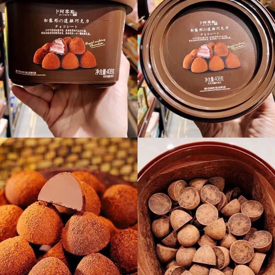 Nama socola tươi, Socola nấm hảo hạng hộp 408g Sô Cô La socola truffles Chocolate Ăn Vặt