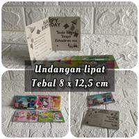Gambar Undangan ulang tahun model lipat / undangan pesta - 9x13 tipis dari Anugrah Plastik_NEW Kota Surabaya 1 Tokopedia