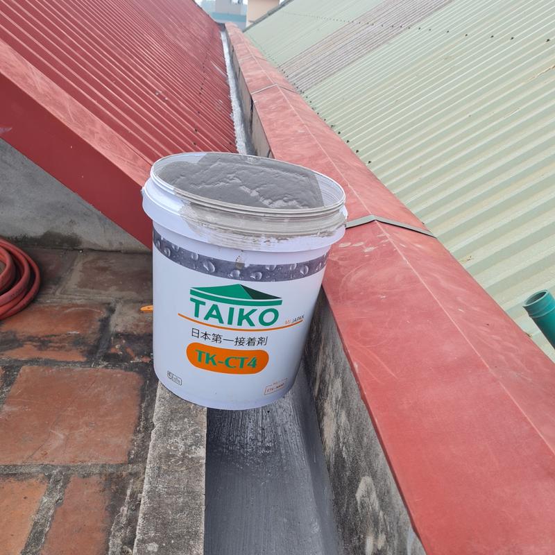 Keo Sơn Chống Thấm Nhà Vệ Sinh, Bể Các, Bể Âm, Máng Sối TAIKO CT4 - Thùng 5kg - Tặng Kèm Vải Kết Cấu