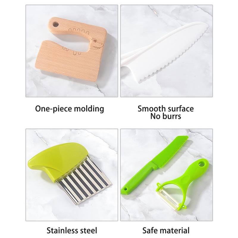 Segiyi Children Kitchen Toys Kids Kitchen Toy Set 13pcs Kids Kitchen Tools Set with Fruit Cutter and Chopping Board Educational Cooking Playset for Toddlers Realistic for Fun 4