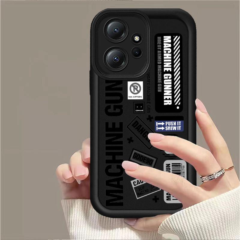 Cocok untuk casing ponsel Redmi 12 13C 12C 10C 9C A1 9A A2 Note 12 Pro Note11 11S 10S 12 9 10A Poco M3 Pro X5 Cool Rock Band English Motif Angel Eyes Softcase Casing  MAYA06 5