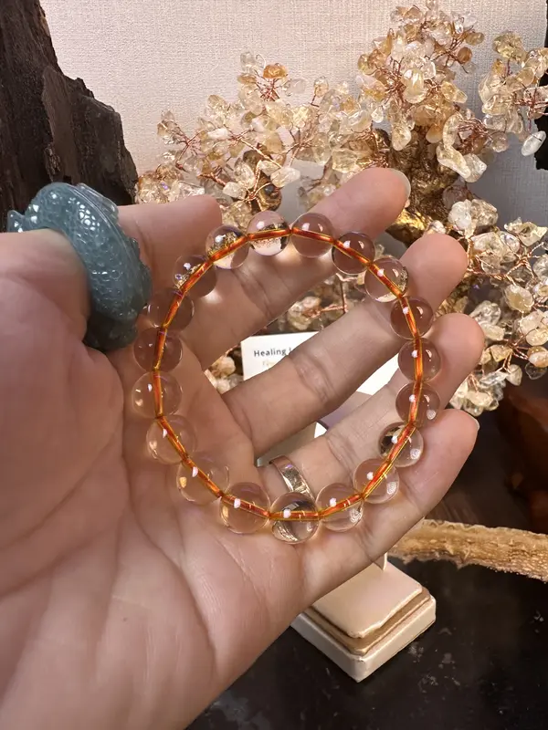 Gelang Kristal Alam Wealth Manifestor Citrine crystal 4