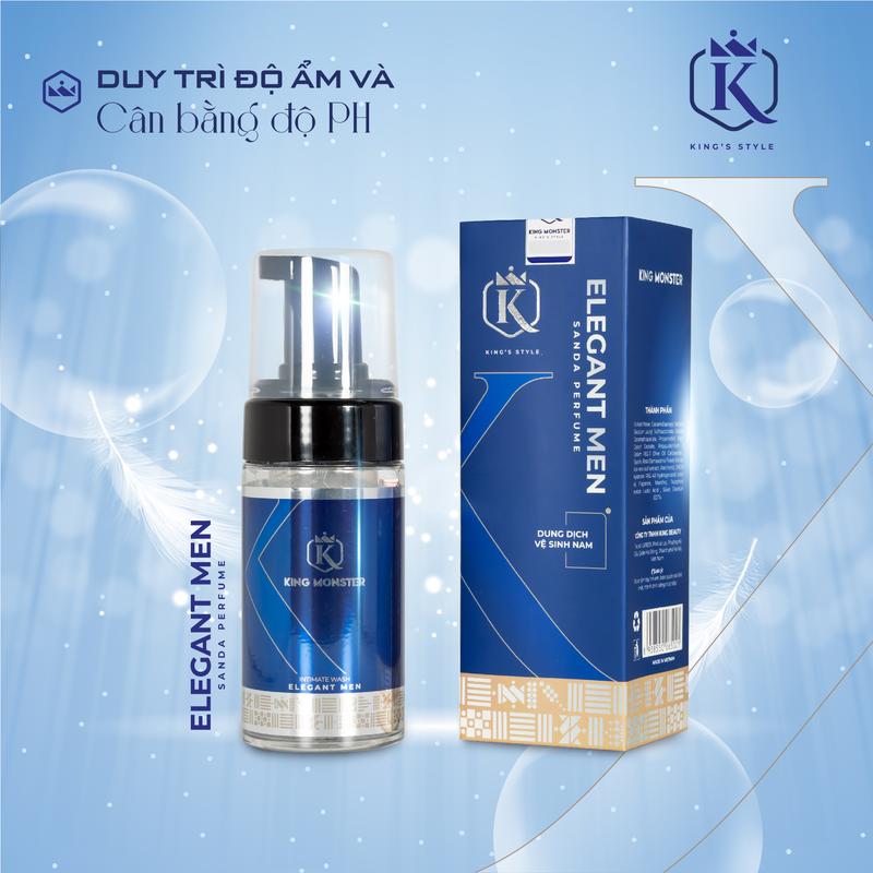 Bọt Vệ Sinh Nam King Monster 100ML - Kháng Khuẩn - Thơm & Mát Lạnh - Hương Nước Hoa Quyến Rũ combo lich lam