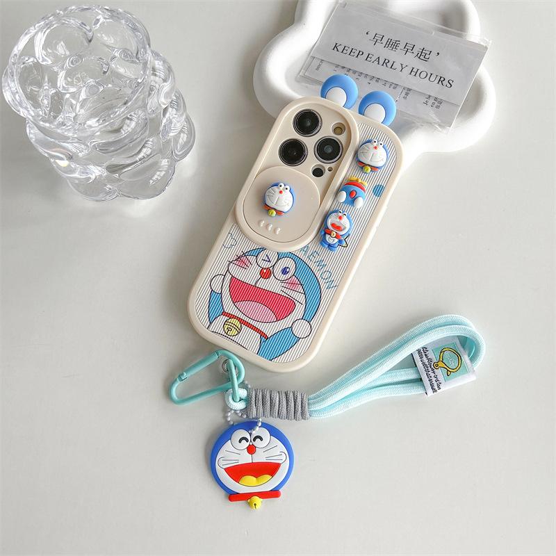 Product Introduction of 3D Cute Cartoon Doraemon for Iphone16promax Apple 14 Phone Case 13 Silicone 12 All-Inclusive 11 Soft 15 6