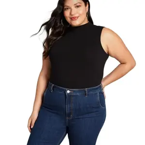 Manset Buntung Wanita | Manset Buntung Jumbo | Manset Lekbong |  Inner Tanpa Lengan Dalaman Tank Singlet Rayon Nyaman Panjang Hitam Atasan Melar