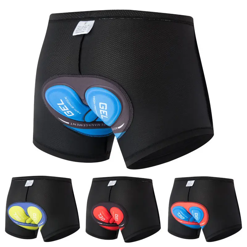 Bicycle Biker Underwear Thickened Silicone Mountain Cycling Pants High Elasticity Breathable Quick-Drying Pants Road Bike Sports Shorts