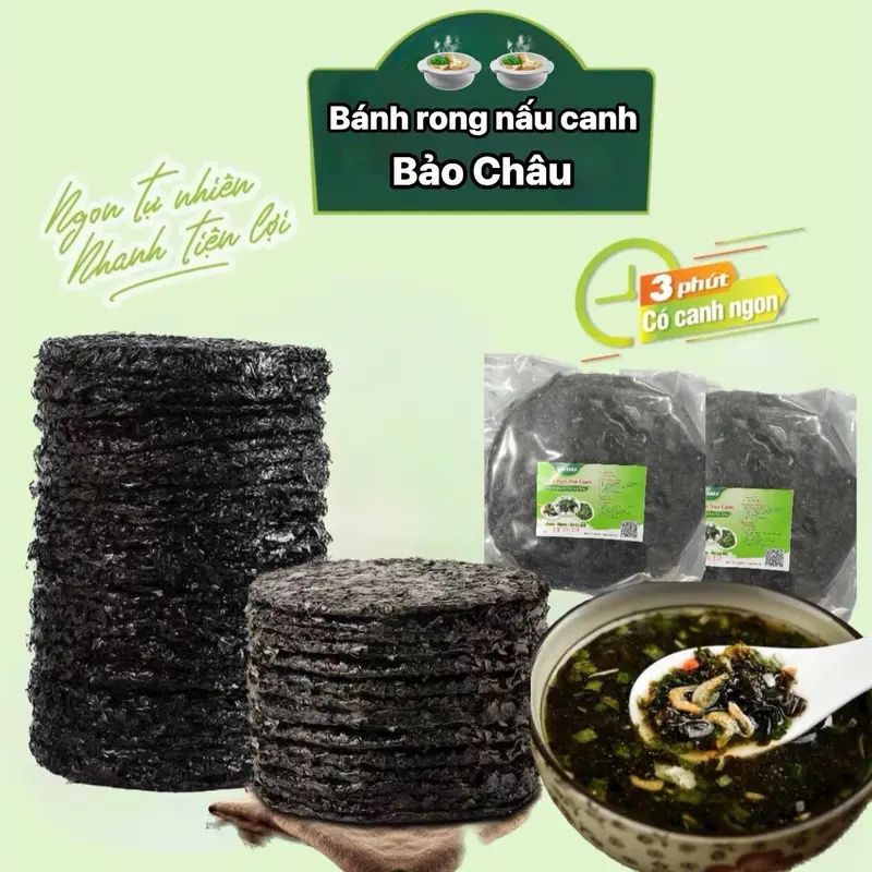 1 Gói Rong Biển nấu canh Bảo Châu - Rong biển Khô sạch, Không tạp chất, cát  Food 0