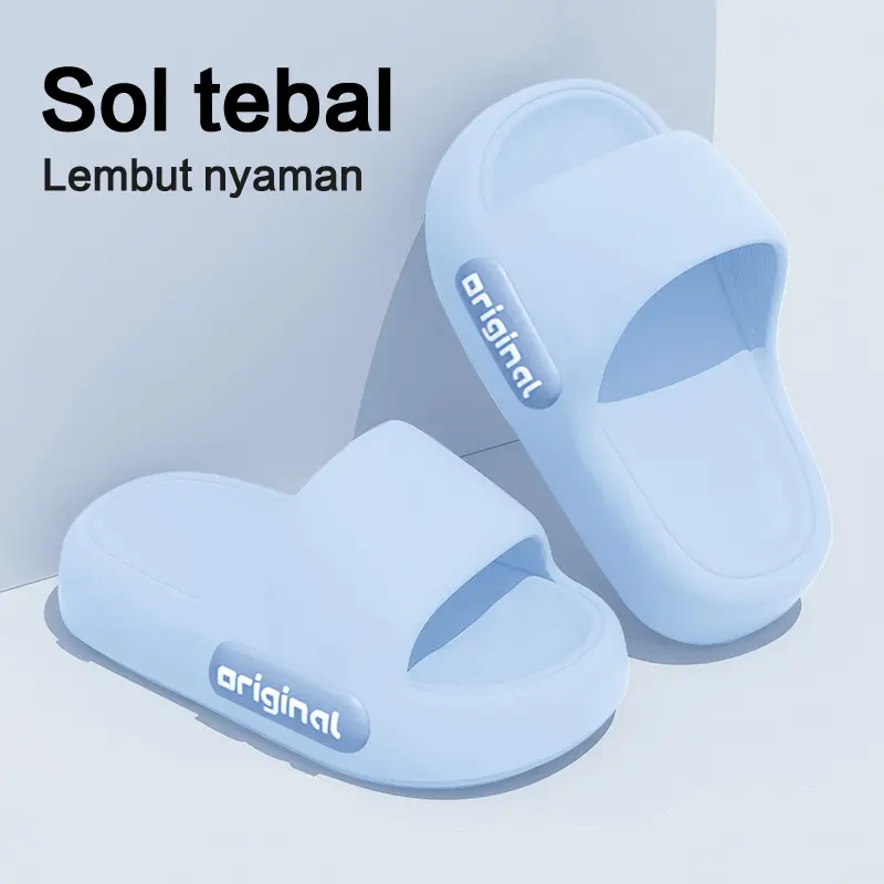 Sandal anak laki-laki dan perempuan terbaru yang modis, sandal rumah, terbuat dari bahan EVA tebal, nyaman, sandal kamar mandi anti selip, harga terjangkau