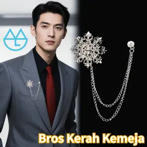 Bros Cantik Bros Kerah Lapel Pin Bros Jas Bros Kerah Kemeja Bros Krah Baju Kristal Bros Kerah Kemeja