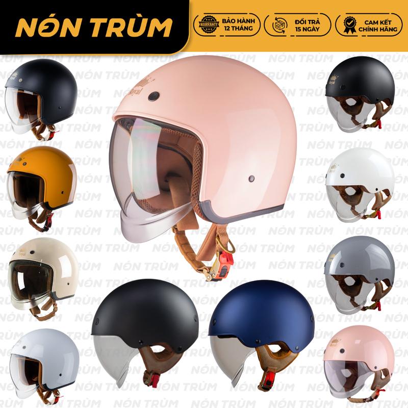 Royal M239 M139 Mũ Bảo Hiểm Xe Máy 1/2 3/4 Kính Âm Helmet Phù Hợp Cho Nam Và Nữ Xe Máy