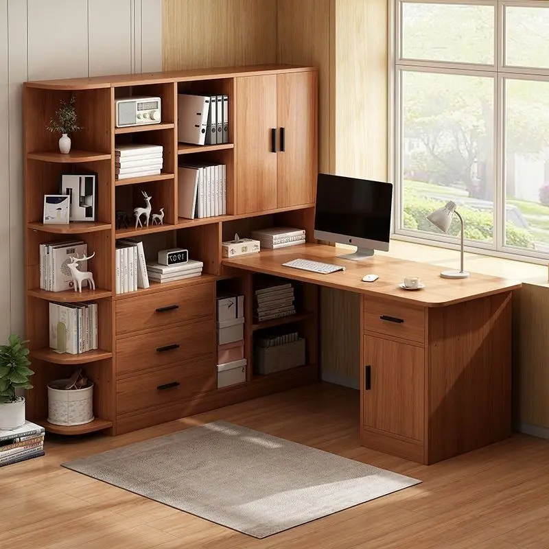 【SG Sellers】Study Table With Round Corners Study Table Computer Desk Ergonomic Standing Desk Gaming Desk Office Table Study Table With Drawer Computer Table With Drawer Study Desk