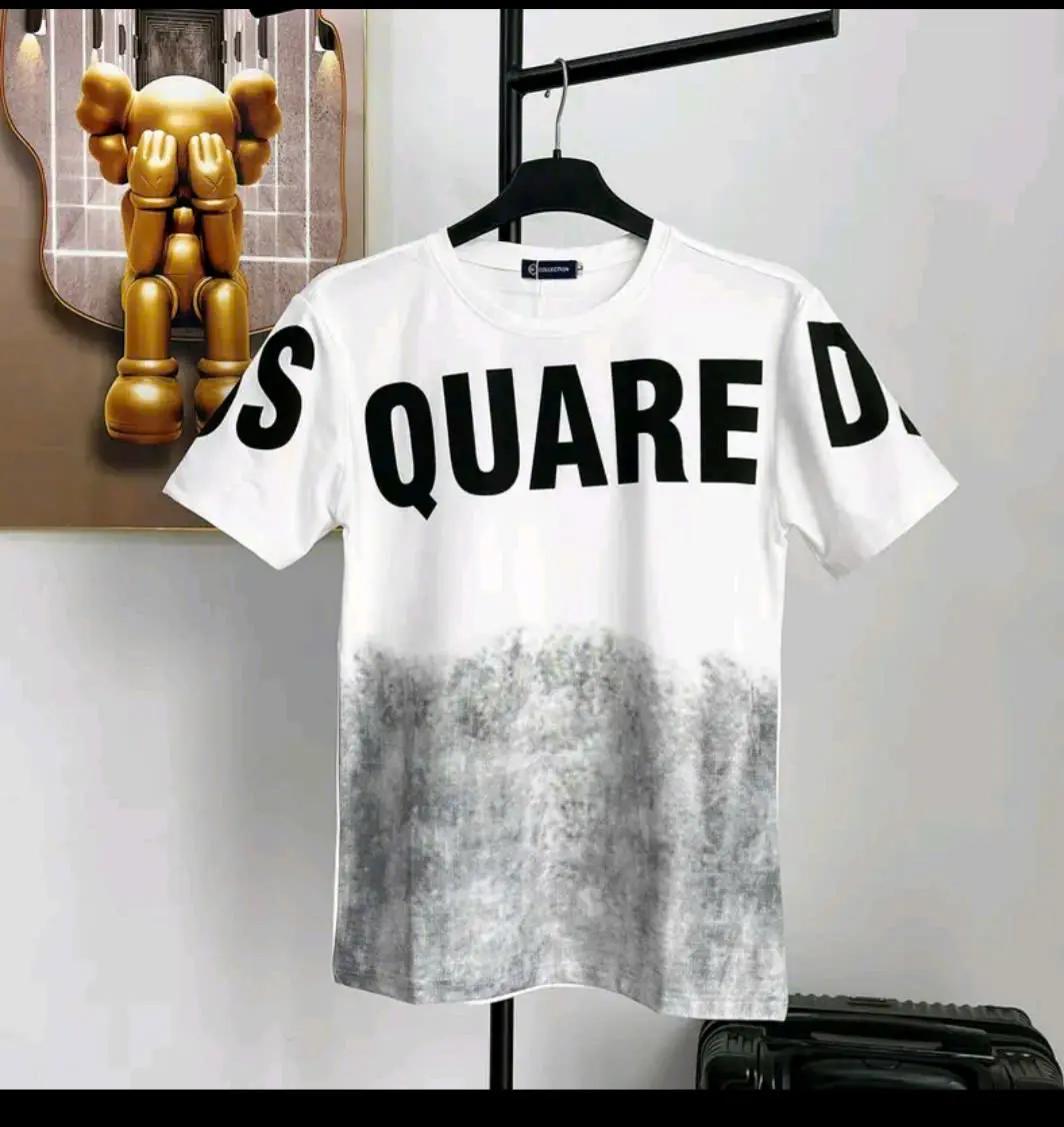 ÁO PHÔNG CỘC TAY NAM IN CHỮ DSQUA LOANG HOT HOT.CHẤT VẢI COTTON POLY DÀY DẶN