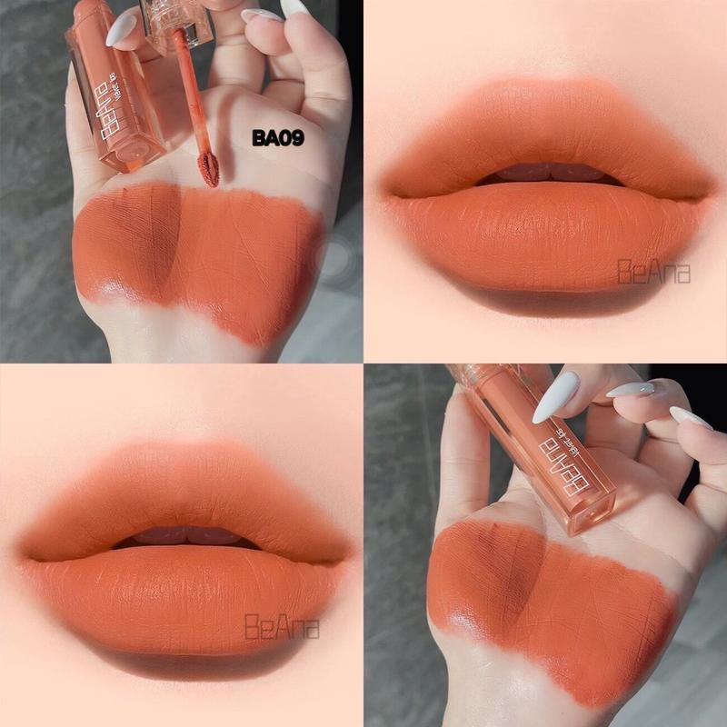 Son kem Beana Màu Cam sữa BA09 ( vỏ mới A005) siêu mềm môi tái tạo collagen thực vật cho nàng cá tính, năng động Cosmetic