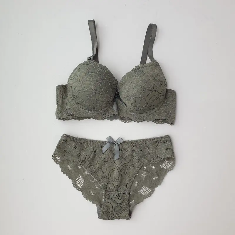 Bra BH Set Kawat Busa Tebal Brukat Cantik Cup B Kait 3 | Size 36 38 40 42 3