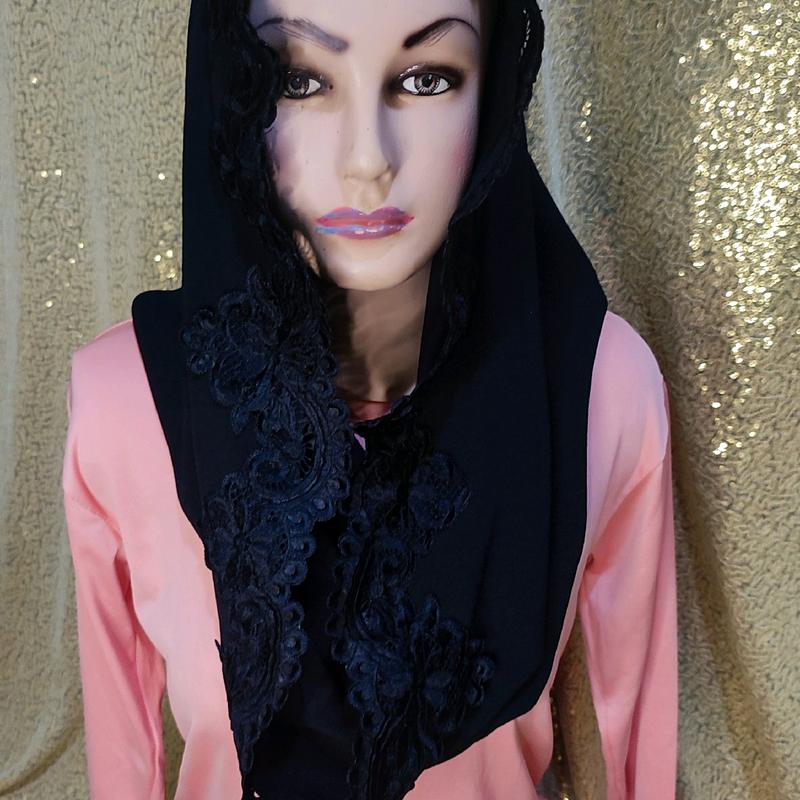 HIJAB FASHION INSTAN CERRUTY CRINGKLE HITAM Ceruty Crinkle Muslim 1