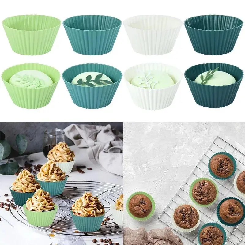 Cake mold Round muffin cupcake DIY baking decoration accessories,mold silicone,wedding birthday party special,baking accessories Tin