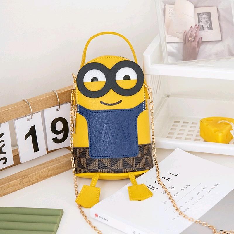TAS SELEMPANG MINIONS/ TAS SELAMPANG MINIONS KUNCI LIPSTIK/ TAS SELEMPANG MINIONS CUTE 2