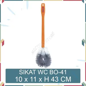 MICTON Lion Star Sikat Plastik Murah Livina Toilet Brush BO-41 Oren